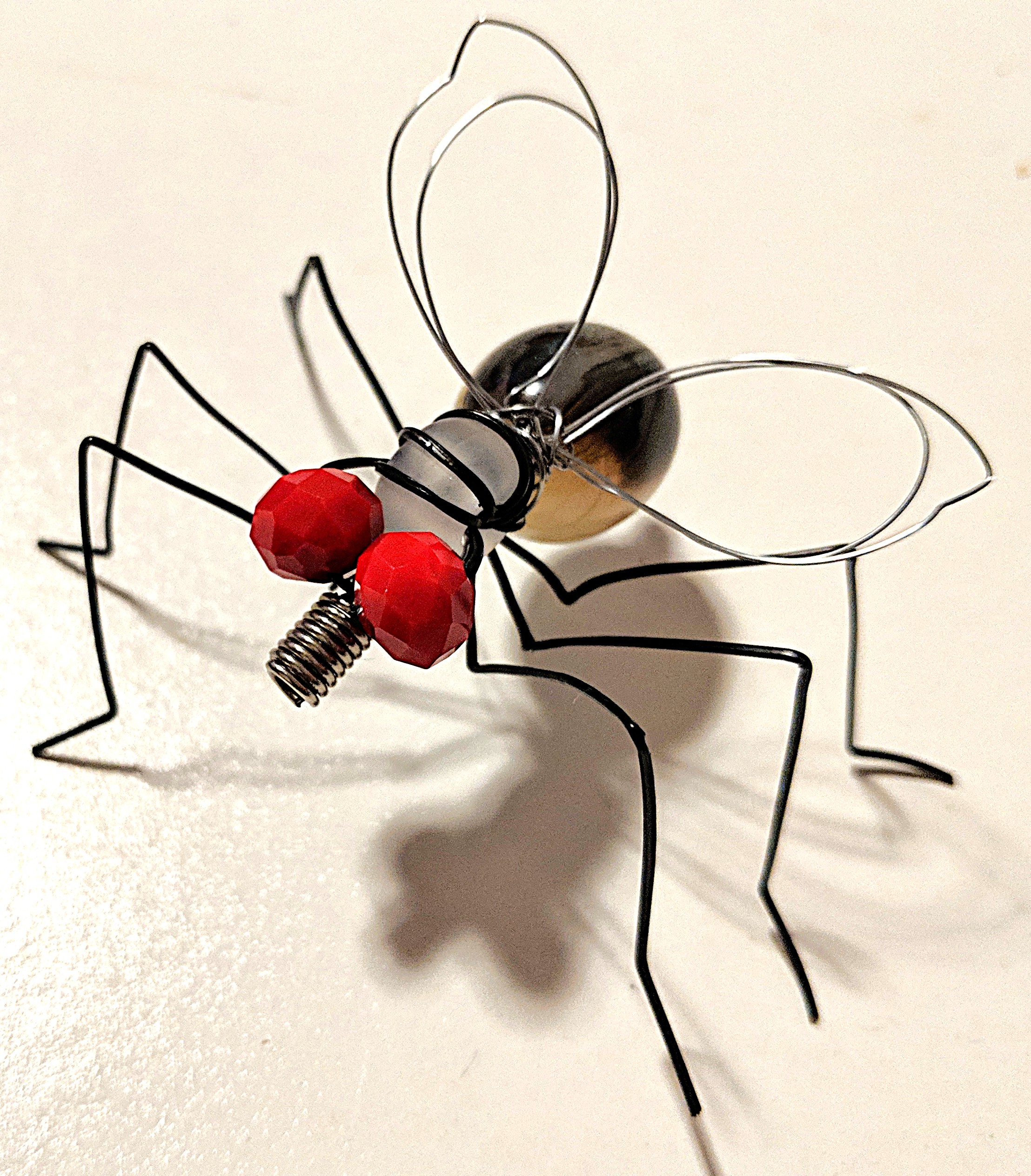 bead & wire insect sculpture