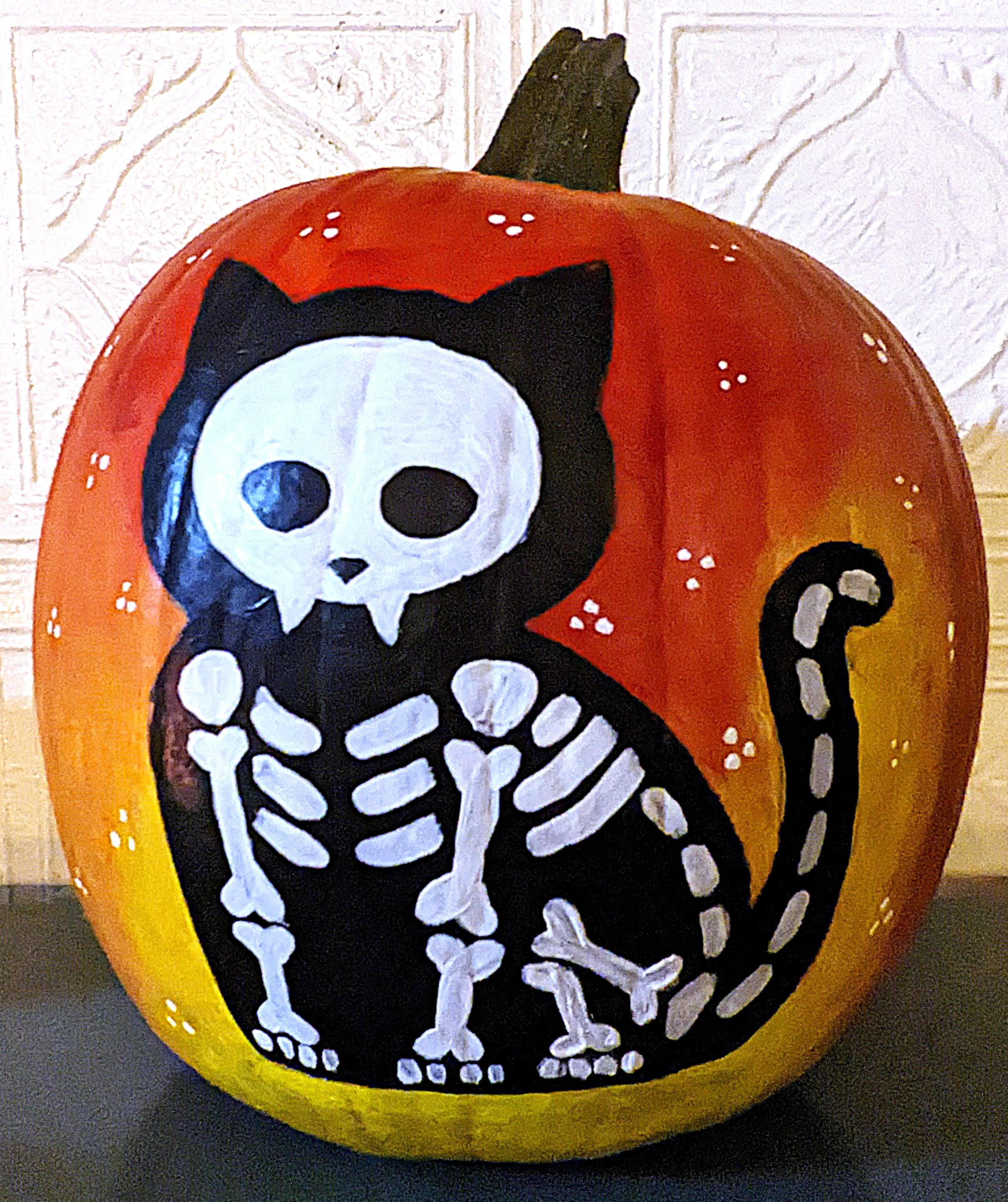 halloween painted pumpkin